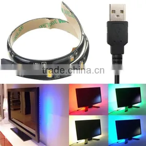 Multicolor 30CM 3528 SMD Led Flexible Strip Light Waterproof With USB Port Cable Super Bright Home Decoration Lamp Lighting thumbnail-4