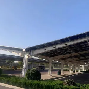 GreenCower G2 BIPV Waterproof Solar Carport With EV Charging Ready–Modular Steel Structure for Commercial&Residential Use thumbnail-4
