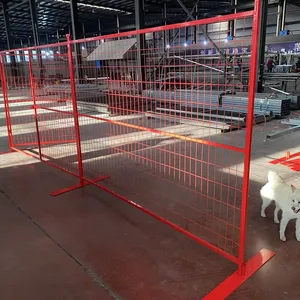 Factory Direct Sales of Temporary Wrought Iron Fencing and Scaffolding, Suitable for Public Events, Easy to Assemble, Hot-dip Galvanized thumbnail-1