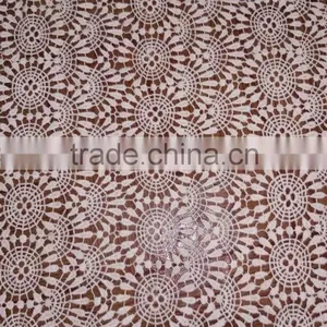 2016 Lace With Flower for Garment Accessory / Cotton Embroidery Water Soluble Full Lace Fabric thumbnail-4