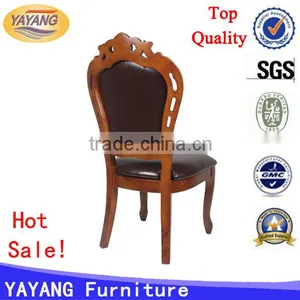 Easy Antique Indian Luxury Leather Seat Copper Nail Royal Baby Connection High Chair Wooden thumbnail-3