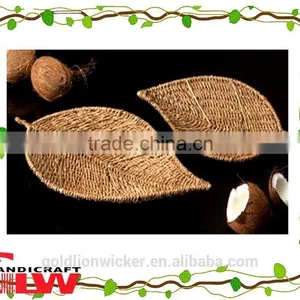 Wholesale Seagrass Baskets, Wedding Decoration, Leaf Tray thumbnail-1