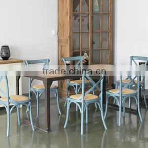 Vintage Industrial Restaurant Furniture Restaurant Wood Chairs Tables and Chairs for Restaurant thumbnail-1