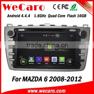 Wecaro in Dash Touch Screen Android 4.4.4 Car Gps Navigation Dvd Player for Mazda 6 Car Audio System 2008 -2012 thumbnail-2