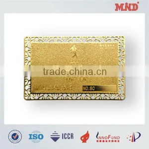 MDC1324 VIP Golden Membership Metal Card for Shop/chinese Card Manufacturer thumbnail-1