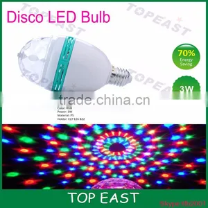 LED Disco Party Bulb, Disco Lights, DJ Light for Party's, Chrystal Ball Effect thumbnail-1