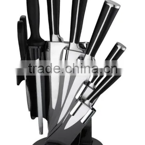BLACK HANDLE STAINLESS STEEL 8PCS KITCHEN KNIFE SET thumbnail-1