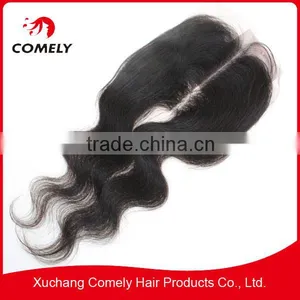 6A Pure Virgin Brazilian Hair Body Wave Natural Color 4*4 Human Lace Closure thumbnail-1