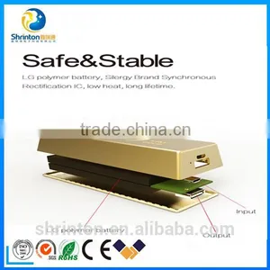 Factory Directly Offer Gold Bar Portable Power Bank 10000mah With Smart Shape thumbnail-4