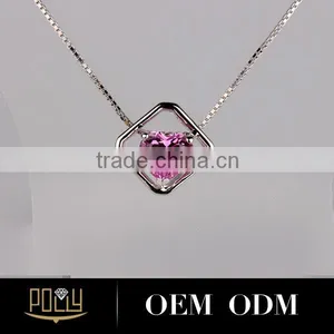14K Fashion Necklace White Gold Pendant Sets in Dubai thumbnail-4