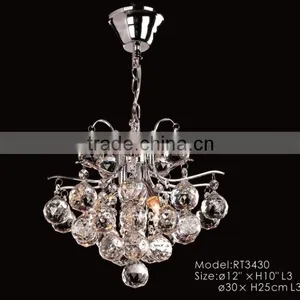 Hanging Pendant Light Modern K9 Crystal Chandelier thumbnail-1