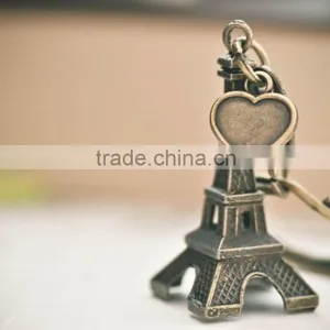 Antique Finishing Eiffel Tower Keychain Manufacturers In China thumbnail-6