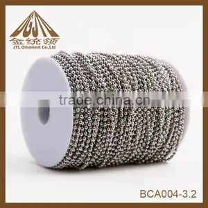 High Quality Fashion Iron Necklace 3.2mm Ball Chain thumbnail-6