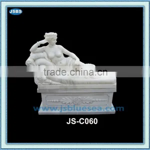 Large Size White Natural Marble Famous Lady Statue thumbnail-1