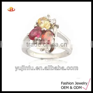 Women's Rhodium Plated Silver CZ Ring thumbnail-1