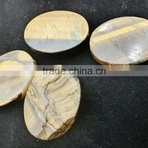 Natural Oval Shape Tiger Eye Cabachon Gemstone thumbnail-3