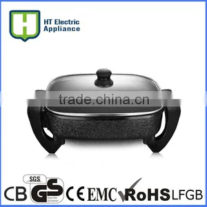 Electric Ceramic Fry Pan Stone Fry Pan Diamond Ceramic Pan thumbnail-1