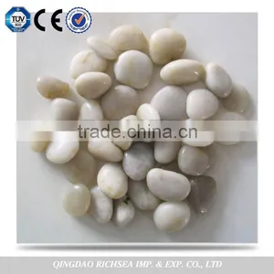 Beautiful Natural Pure White Colour Red Colour Pebble Stone thumbnail-4