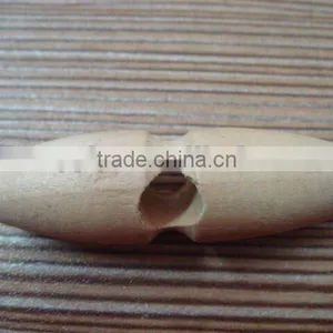 40mm New Style Natural One Holes Natural Wood Horn Button thumbnail-1