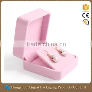 High End Velvet Packaging Jewelry Earring Gift Box thumbnail-1
