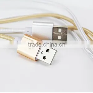 2016 Hot Seling High Quality Alloy Nylon Braided Usb Charging Wire Cable for Ipad Iphone 6 6s 6s Plus 6 Plus thumbnail-4