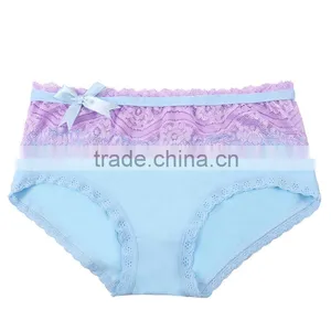 Wholesale Hot Candy Colored Cotton Low Waist Sexy Women Underwear thumbnail-1