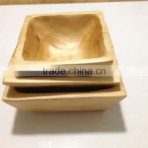 Wholesale Dinnerware Hot New Products Square Wood Soup Bowl thumbnail-1