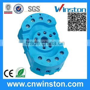 90.22 Mini Plastic 8 Pins Din-rail Mouting 300V 7A Electrical Material Relay Plug Socket With CE thumbnail-1
