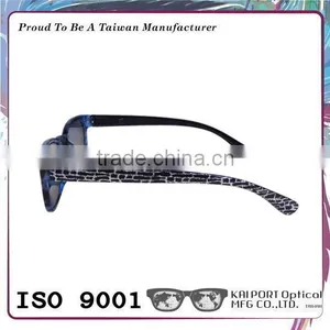 Demi Pattern and Silver Decoration Shiny Coating Reading Sunglasses thumbnail-2