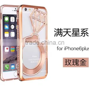 Top Quality Diamond Aluminum Metal Bumper For IPhone 6,samsung s5 thumbnail-3
