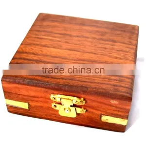 Nautical Brass Geological Compass - Magnetic Compass With Wooden Box 13511 thumbnail-6