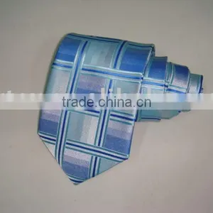 Polyester Plain Woven Checked Necktie thumbnail-1