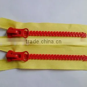 8# Plastic Resin Zipper Close End Zipper Thumb Puller Auto-lock Zipper Slider Garment Zipper thumbnail-1