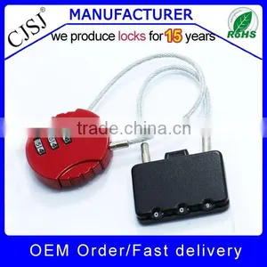High Security Colorful Digital Combination Cable Lock thumbnail-6