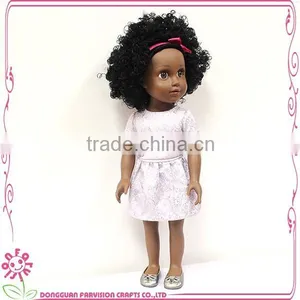Fashion 18 Inch Vinyl Doll African American thumbnail-6