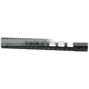 Funpowerland Black Float NSR 15 Inch Handguard One-piece Top Rail System KeyMod High Quality Lightest For AR-15 M4 M16 thumbnail-4