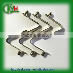 Custom Nickel Plated Steel u Shaped Small Flat Spring Clip thumbnail-2