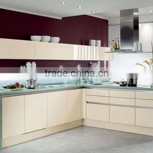 Lacquer Kitchen Cabinets Small Suitable for Apartment thumbnail-1