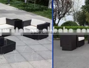 Cheap Outdoor Wicker Furniture Synthetic Rattan Sofa thumbnail-1