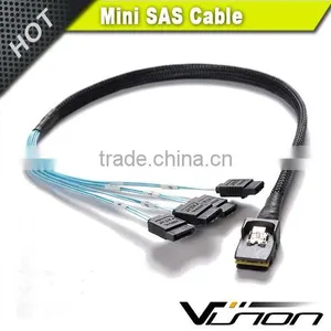 MINI SAS SFF-8087 To 4 SATA 90 Degree Angled Type HDD Cable 100cm thumbnail-4