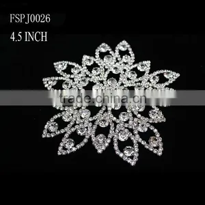 2015 Wholesale Flower Crystal Appliques for Wedding Dress thumbnail-1