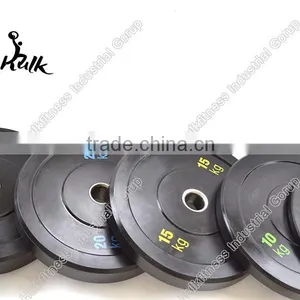 Weght Lifting Bumper Plate Solid Rubber Plate thumbnail-1