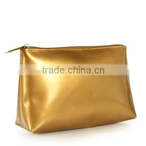 Golden Pvc Cosmetic Bag thumbnail-1