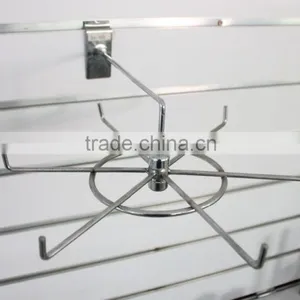 SLATWALL Spinner Jewellery Tie Scalf Shopfittings 6 Prong Display Spinning Hook thumbnail-2
