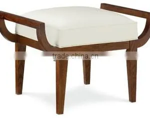 Woodframe Round Footstool HDOT0152 thumbnail-1