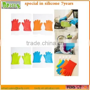 2016 Amazon Selling Hot Heat Insulating FDA Silicone Oven Gloves From China thumbnail-1