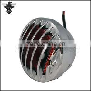 Grilled Chrome Classic Vintage Taillight for Harley Street Fighter thumbnail-1