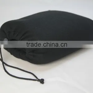 100%Polyester Solid Color Polar Fleece Travel Blanket With Drawstring Bag thumbnail-2