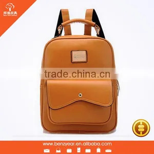 Women Girl Double Leather Shoulder Backpack Bag School Bag Satchel Bookbag thumbnail-1