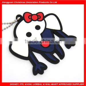 Cartoon Soft Pvc Dog Keychain thumbnail-1